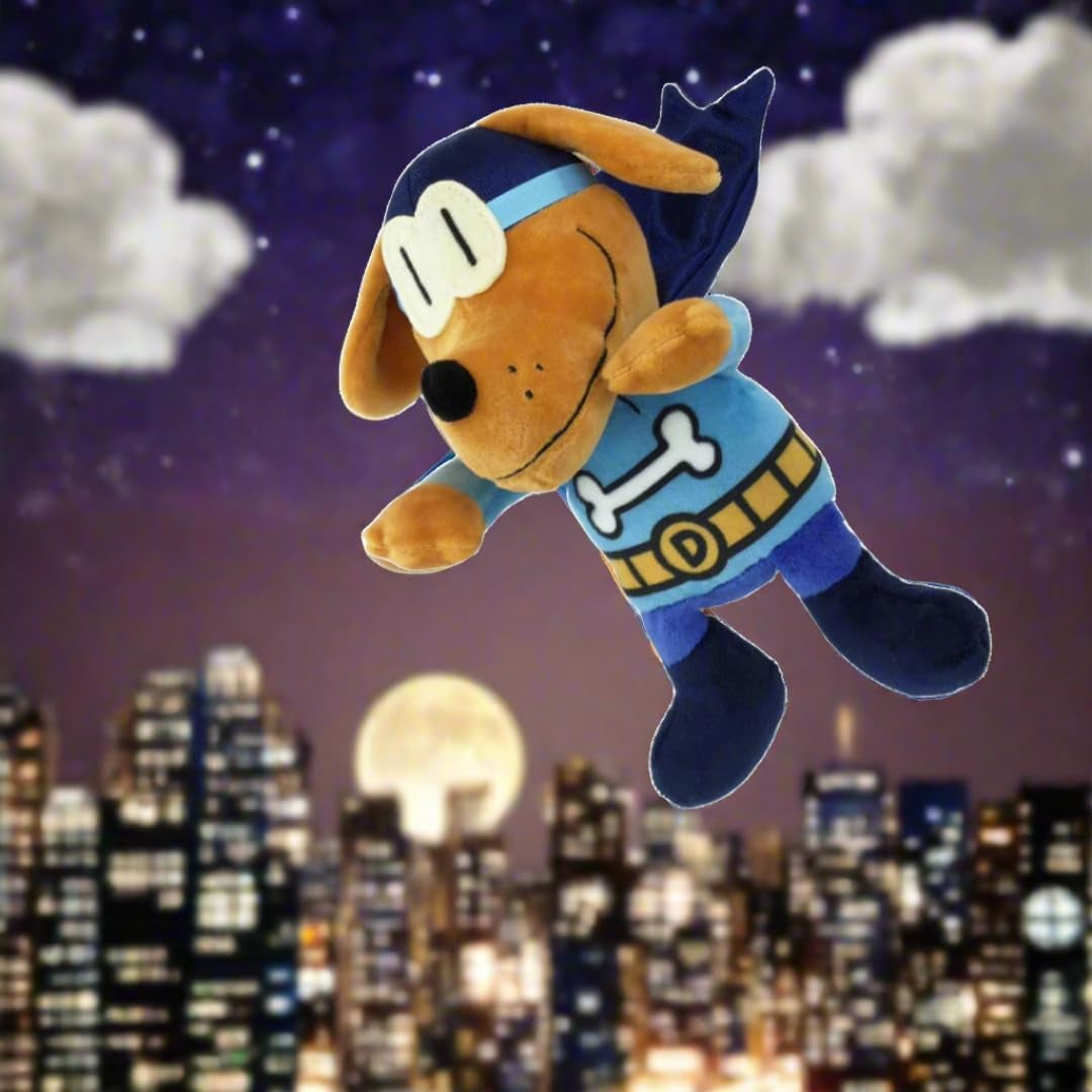 Dog Man Bark Knight Plush Toy, 9-Inch, from Dav Pilkey'S Dog Man Book Series